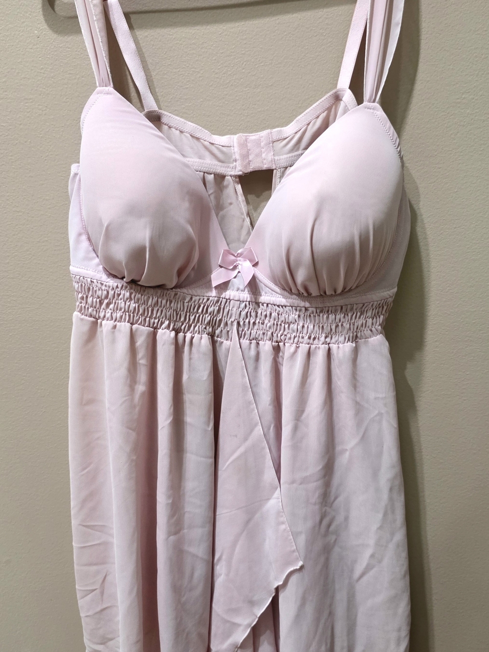 Vintage Plus-Size Pink Chiffon Lingerie